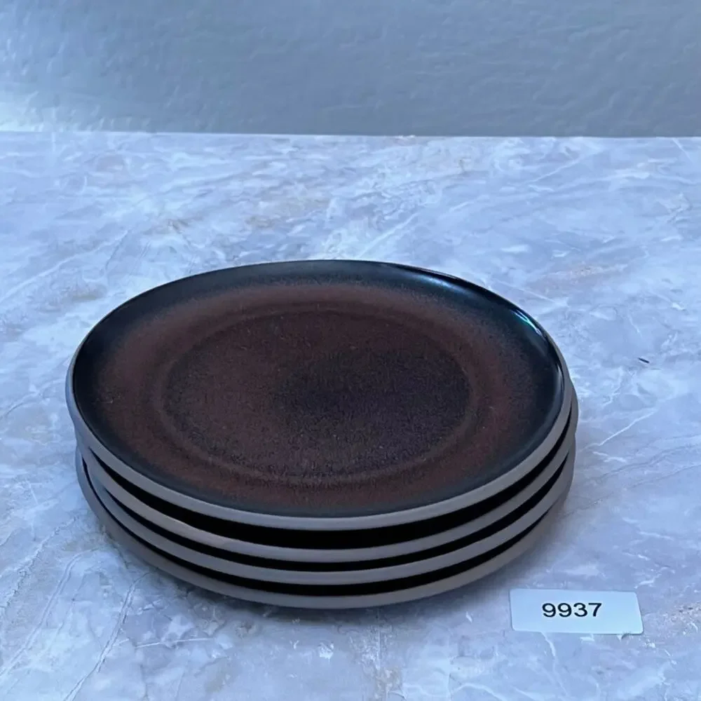Rosenthal Junto Stoneware Luncheon Plates Set of 4 Bronze